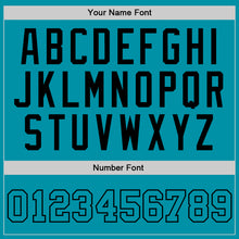 Загрузить изображение в средство просмотра галереи, Custom Teal Teal-Black Authentic Throwback Basketball Jersey