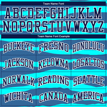 Загрузить изображение в средство просмотра галереи, Custom Teal Navy-White Round Neck Sublimation Basketball Suit Jersey