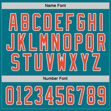 Charger l'image dans la galerie, Custom Teal Orange-White Hockey Jersey