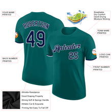 Загрузить изображение в средство просмотра галереи, Custom Teal Navy-White Performance T-Shirt