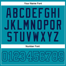 Загрузить изображение в средство просмотра галереи, Custom Teal Teal-Navy Authentic Throwback Basketball Jersey