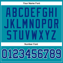 Загрузить изображение в средство просмотра галереи, Custom Teal Royal-White Authentic Throwback Basketball Jersey