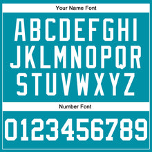 Загрузить изображение в средство просмотра галереи, Custom Teal White Authentic Throwback Basketball Jersey