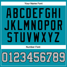 Загрузить изображение в средство просмотра галереи, Custom Teal Gray-Black Authentic Throwback Basketball Jersey