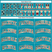 Загрузить изображение в средство просмотра галереи, Custom Teal Vintage USA Flag-Cream Authentic Throwback Basketball Jersey