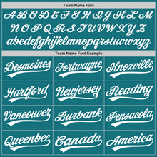 Загрузить изображение в средство просмотра галереи, Custom Teal White Authentic Baseball Jersey