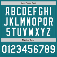 Загрузить изображение в средство просмотра галереи, Custom Teal White Authentic Baseball Jersey