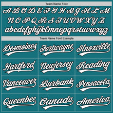 Загрузить изображение в средство просмотра галереи, Custom Teal White-Black Authentic Baseball Jersey