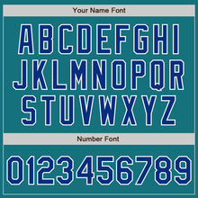 Загрузить изображение в средство просмотра галереи, Custom Teal Royal-White Authentic Baseball Jersey
