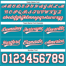 Загрузить изображение в средство просмотра галереи, Custom Teal White-Red Authentic Throwback Basketball Shorts