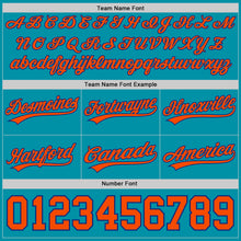 Charger l'image dans la galerie, Custom Teal Orange-Royal Authentic Throwback Basketball Shorts