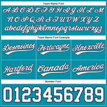 Загрузить изображение в средство просмотра галереи, Custom Teal White-Navy Authentic Basketball Shorts