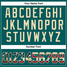 Load image into Gallery viewer, Custom Teal Vintage USA Flag-City Cream Performance T-Shirt