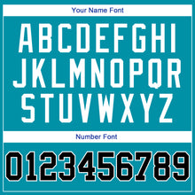 Загрузить изображение в средство просмотра галереи, Custom Teal Black-White Authentic Throwback Basketball Jersey