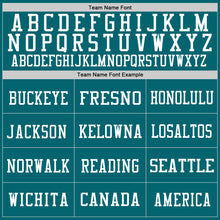 Load image into Gallery viewer, Custom Teal White Mesh Authentic Football Jersey