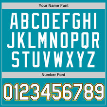 Charger l'image dans la galerie, Custom Teal Black-Gold Authentic Throwback Baseball Jersey