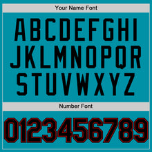 Charger l'image dans la galerie, Custom Teal Black-Red Authentic Throwback Baseball Jersey