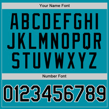 Charger l'image dans la galerie, Custom Teal Black-White Authentic Throwback Baseball Jersey