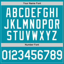 Charger l'image dans la galerie, Custom Teal White Authentic Throwback Baseball Jersey