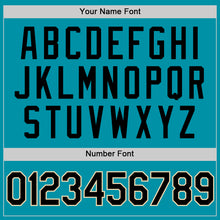 Charger l'image dans la galerie, Custom Teal Black-Cream Authentic Throwback Baseball Jersey