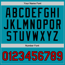 Charger l'image dans la galerie, Custom Teal Red-Black Authentic Throwback Basketball Jersey