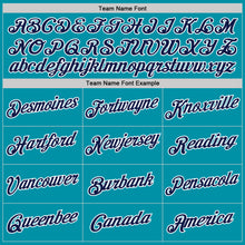 Charger l'image dans la galerie, Custom Teal Navy-White Authentic Throwback Basketball Jersey