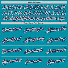 Charger l'image dans la galerie, Custom Teal Gray-Navy Authentic Throwback Basketball Jersey