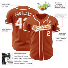 Загрузить изображение в средство просмотра галереи, Custom Texas Orange White Authentic Baseball Jersey