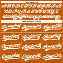 Загрузить изображение в средство просмотра галереи, Custom Texas Orange White Authentic Baseball Jersey