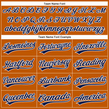 Загрузить изображение в средство просмотра галереи, Custom Texas Orange Navy-White Authentic Baseball Jersey