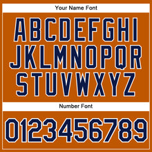Загрузить изображение в средство просмотра галереи, Custom Texas Orange Navy-White Authentic Baseball Jersey
