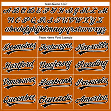 Загрузить изображение в средство просмотра галереи, Custom Texas Orange Black-White Authentic Baseball Jersey