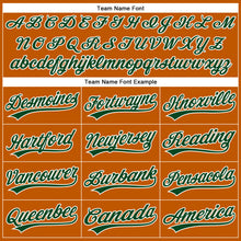 Загрузить изображение в средство просмотра галереи, Custom Texas Orange Green-White Authentic Baseball Jersey