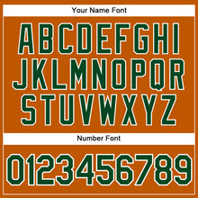 Загрузить изображение в средство просмотра галереи, Custom Texas Orange Green-White Authentic Baseball Jersey