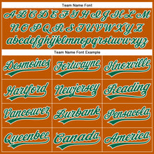 Загрузить изображение в средство просмотра галереи, Custom Texas Orange Kelly Green-White Authentic Baseball Jersey