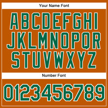 Загрузить изображение в средство просмотра галереи, Custom Texas Orange Kelly Green-White Authentic Baseball Jersey