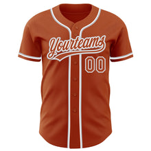 Загрузить изображение в средство просмотра галереи, Custom Texas Orange White-Gray Authentic Baseball Jersey