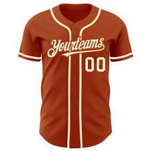 Загрузить изображение в средство просмотра галереи, Custom Texas Orange Cream Authentic Baseball Jersey