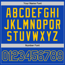 Загрузить изображение в средство просмотра галереи, Custom Thunder Blue Yellow Authentic Baseball Jersey