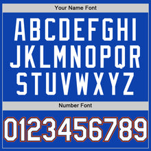 Загрузить изображение в средство просмотра галереи, Custom Thunder Blue White Navy-Orange Authentic Baseball Jersey