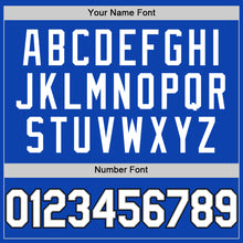 Загрузить изображение в средство просмотра галереи, Custom Thunder Blue White Gray-Black Authentic Baseball Jersey