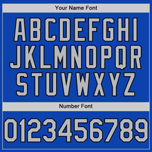 Загрузить изображение в средство просмотра галереи, Custom Thunder Blue Gray-Black Authentic Baseball Jersey