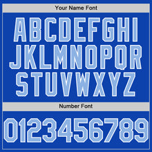 Загрузить изображение в средство просмотра галереи, Custom Thunder Blue Light Blue-White Authentic Baseball Jersey