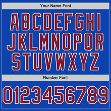 Загрузить изображение в средство просмотра галереи, Custom Thunder Blue Crimson-White Authentic Baseball Jersey