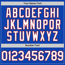 Загрузить изображение в средство просмотра галереи, Custom Thunder Blue White-Red Authentic Baseball Jersey