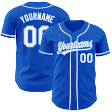 Загрузить изображение в средство просмотра галереи, Custom Thunder Blue White-Light Blue Authentic Baseball Jersey