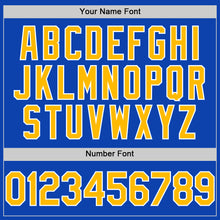 Laden Sie das Bild in den Galerie-Viewer, Custom Thunder Blue Gold-White Authentic Baseball Jersey