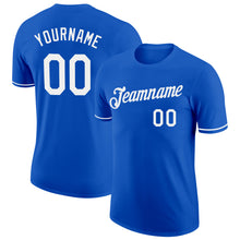 Load image into Gallery viewer, Custom Thunder Blue White Performance T-Shirt