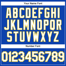 Load image into Gallery viewer, Custom Thunder Blue White-Yellow Performance T-Shirt