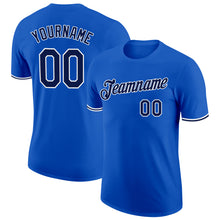 Load image into Gallery viewer, Custom Thunder Blue Navy-White Performance T-Shirt